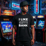 BANK fighting game graphic t-shirt by TJPuma