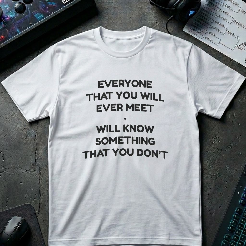 Knowledge fighting game graphic t-shirt by TJPuma