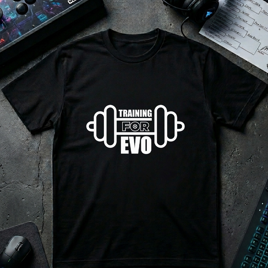 Training For EVO fighting game graphic t-shirt by TJPuma
