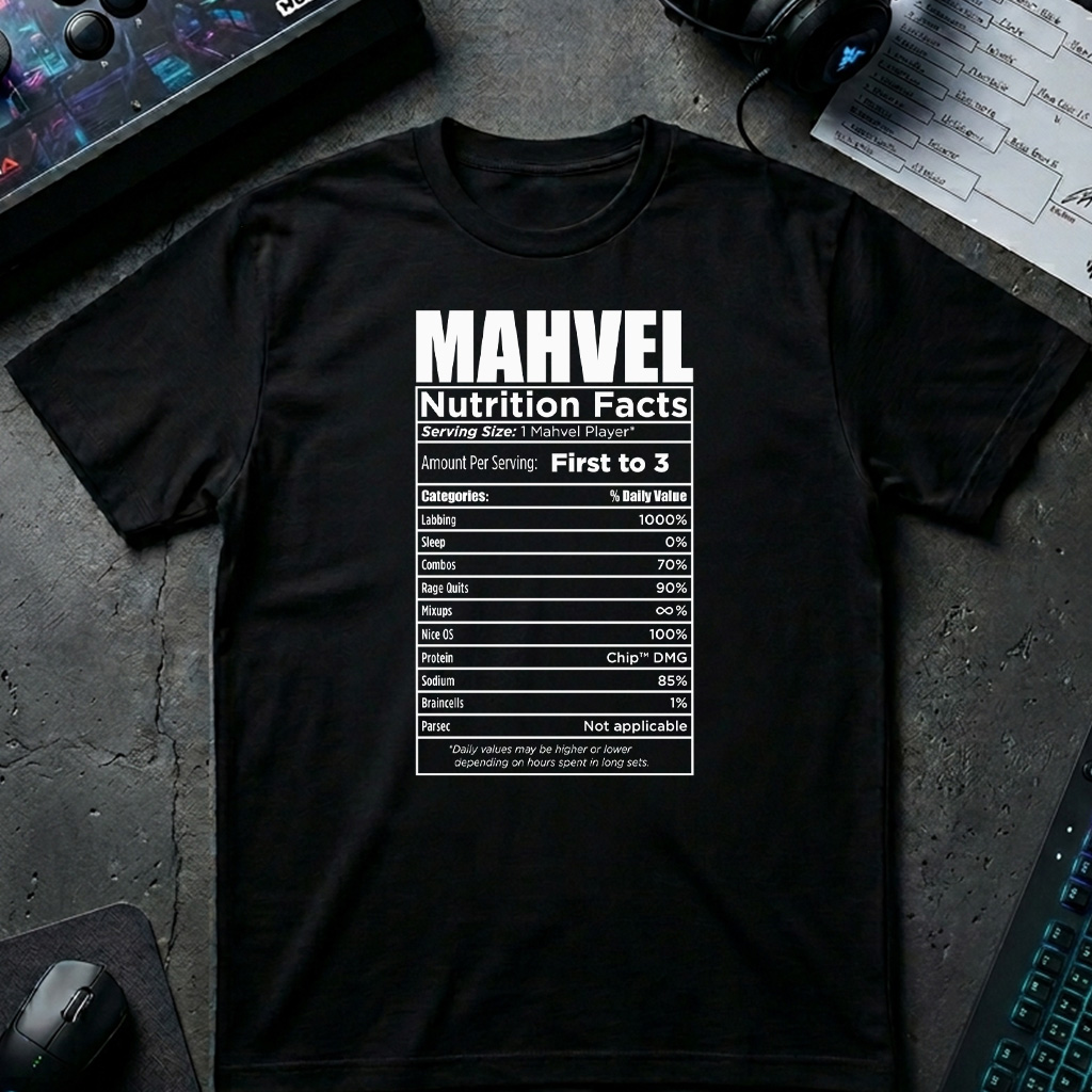 Mahvel Facts fighting game graphic t-shirt by TJPuma
