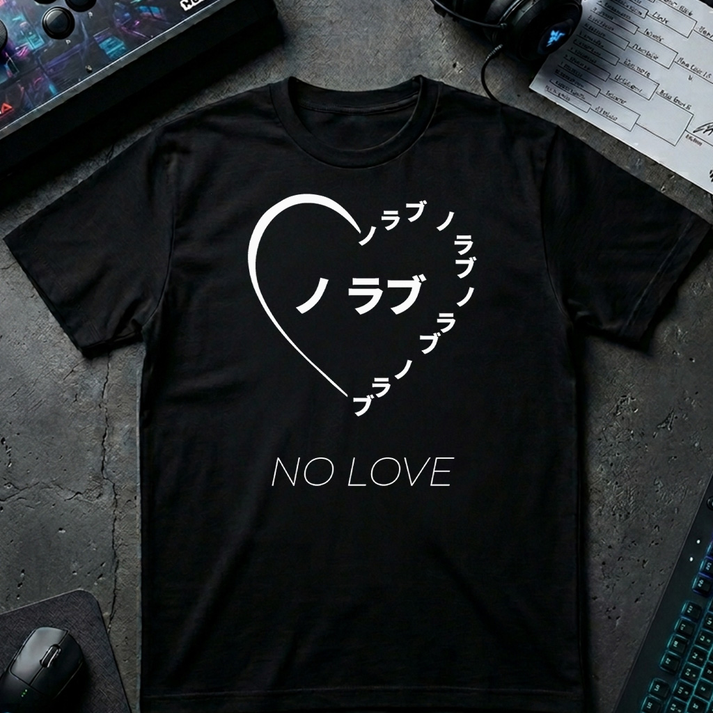 No Love fighting game graphic t-shirt by TJPuma