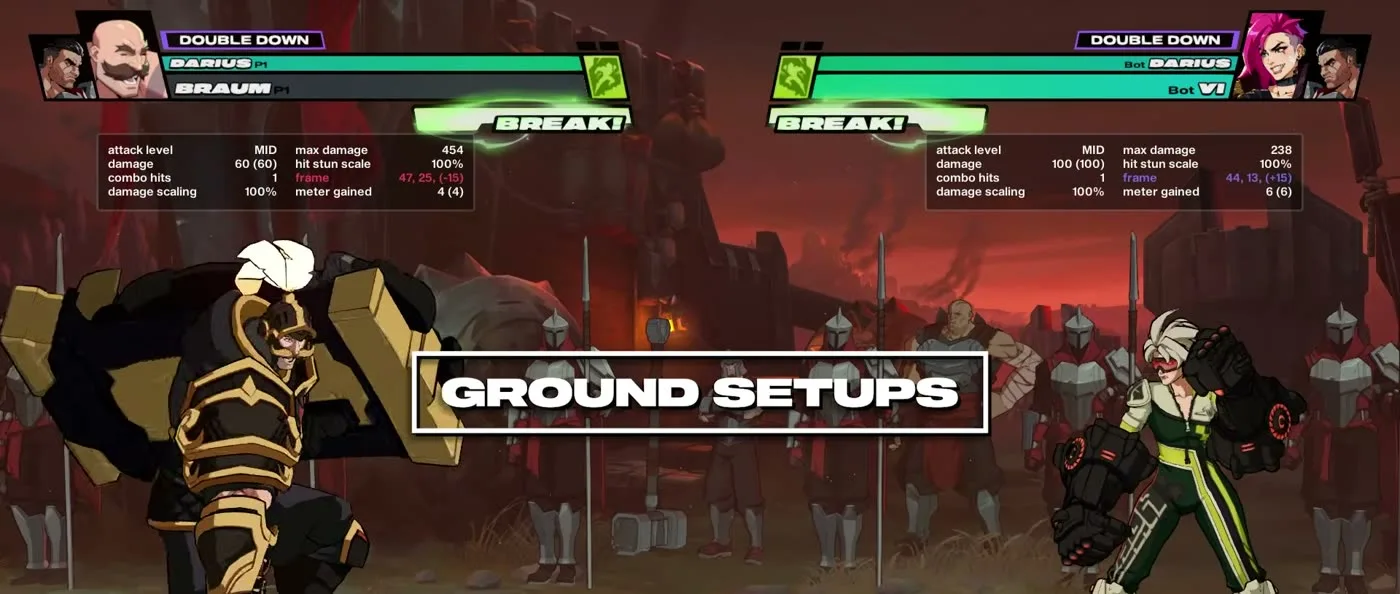 2XKO ground setups with Braum instead of jumping in