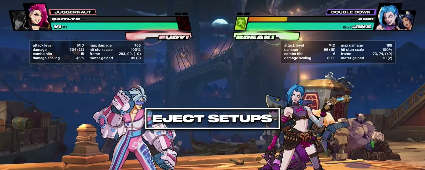 2XKO Juggernaut eject setup forcing the opponent back character into play with Vi