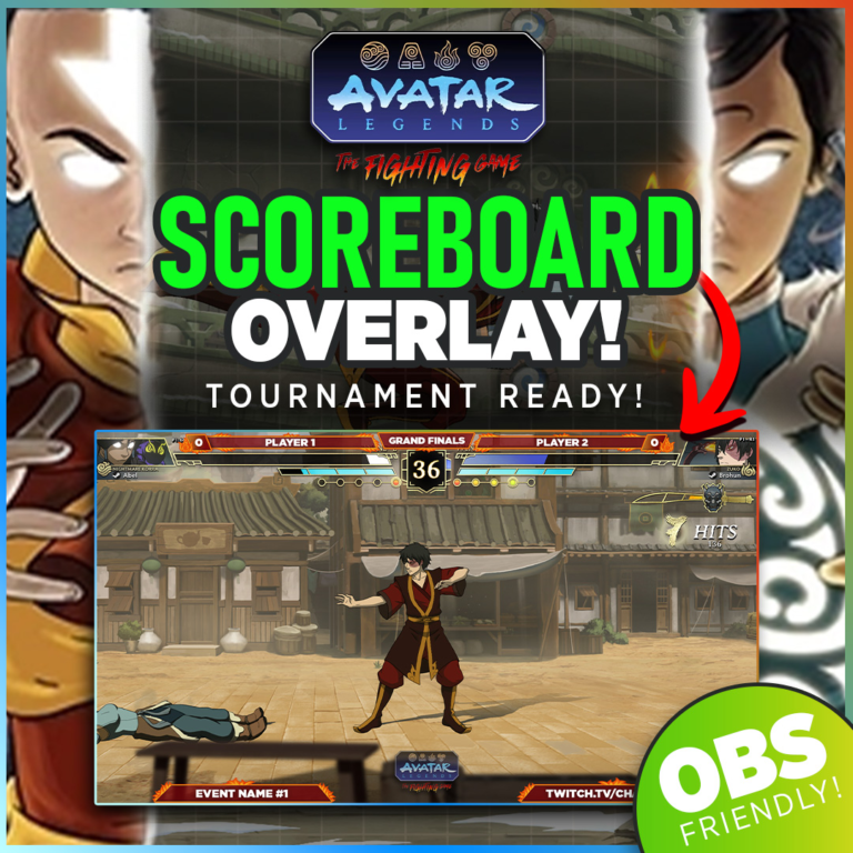 Avatar Legends Fighting Game Scoreboard Overlay